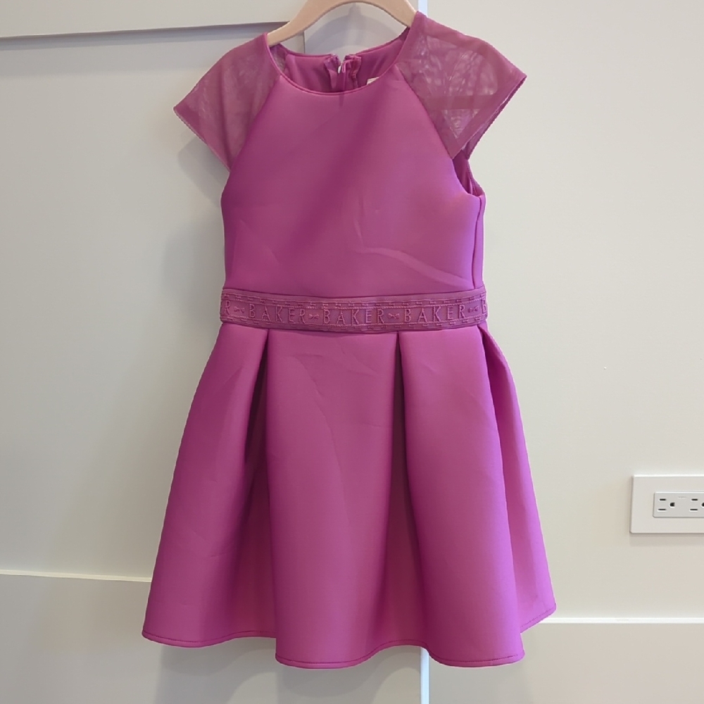 Baker by Ted Baker Pink Kids Dress Size 4-5 Years Old